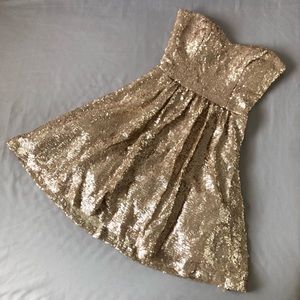 Windsor Gold Sequin Dress
